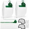 Tomkity 12 Sacchetti per Folletto VK140 VK150 FP140 FP150 | con 2 Filtri per Folletto Aspirapolvere