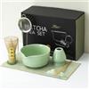 Generic Set per cerimonia del tè Matcha tradizionale, 7 pezzi - Include ciotola Matcha con beccuccio, supporto per frusta Matcha, frusta e cucchiaio Matcha, filtro, accessori Matcha per gli amanti del Matcha