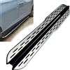 Wusecssy 2 pezzi compatibili con Fiat Freemont 2012-2019, Pedane Laterali in Alluminio LingZhi Argento (con Staffe)