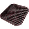Oshhni Coprisedile in Legno con Perline, Cuscino per Auto, Accessorio per Ufficio, rosso scuro