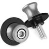 TRASH BIN Tamponi Paratelaio Protezioni Per KAWASAKI Z650 Z800 Z900 Z1000 Z1000SX ZX6R ZX10R Per NINJA 650 400 Supporto Per Moto Vite M8 Forcellone Bobine Slider(Gray)