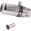 HEWPNGS Tubo Di Scarico Universale Per Moto Da 51 Mm E 60 Mm, Silenziatore In Fibra Di Carbonio Con DB Killer Per Z900 R3 R25 MT07 MT09 R1 tubi scaricos