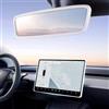 TSTESE 2 cornici protettive compatibili con Tesla Model 3 Model Y (2019-2024) Cornice per specchietto retrovisore Interno in Silicone, Decorazioni per Console Centrale, Accessori Decorativi (Bianco)