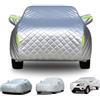 Chihen Telo Copriauto Antigrandine per Audi Q2 Telo Auto Spesso Anti Grandine per Esterno,Coperture Anti-Neve Antipolvere Impermeabile Anti-UV(419 * 151 * 179 cm,Silver)