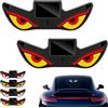 Generico 2PCS Solar Demon Eye LED Car Window Light,Solar USB Dual-Power Devil Eyes Warning Lights,Dynamic LED Eye Light,5 Modes Car Dynamic Smart Eye,Vibration Induction Ambient Lighting,for Car Window (D)