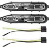 Gaogsiy Portalampada posteriore sinistro e destro, piastra per luci posteriori con connettore, compatibile con Berlingo e partner (2012-2018) 9677205080, 9677205180, 1606248780