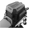 Rhinowalk - Borsa da moto per sella posteriore, borsa da viaggio espandibile per casco da moto, 23L-35L, impermeabile per ogni tempo/bagagliaio/portapacchi con cinghie per sissy bar - Nero opaco