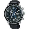 Lorus Orologio analogico al quarzo da uomo RM341EX9, Grigio, nero., Striscia
