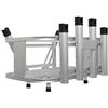 Extreme Max 3005.4257 Aluminum Jet Ski PWC Fishing Rod Rack and Cooler Combo - Compatible with RotoPax Fuel Can Mounts