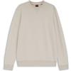 Boss Felpa da Uomo a Maniche Lunghe in Cotone, Grigio, XL