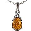 Ciondoli e Pendenti - Cozmos Ciondolo pendente donna in ambra naturale baltica e argento 925 (senza catena)