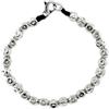 Spadarella Gioielli VLNET ® | Bracciale Spadarella Unisex in Argento 925 con Pepite da 6 mm | Lunghezza 19 cm | Fatto a Mano in Italia