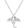 Generic Collana con ciondolo a forma di razza marina oceanica, con ciondolo a forma di razza, regalo per gli amanti delle pastinache, Small, Rame