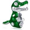 LES FOLIES DI PAOLA GRIECO Charm Baby Coccodrillo Alligatore Peter Pan Capitan Uncino in argento 925 - Les Folies per Pandora