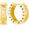 Odinstone Orecchini Uomo Cerchio Orecchino Vichinghi Uomo Nero Oro Viking Rune Orecchini Celtico Gioielli Nordici per Donna Ipoallergenico Orecchino