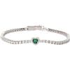Mabina Gioielli MABINA - Bracciale in argento 925/°°° smeraldo sint zirconi | Love Affair