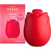 Womanizer Rose Succhia clitoride per donna | Sex toy doppia stimolazione clitoridea Pleasure Air e vibrazione | Vibratore con 6 livelli di intensità & 4 modalità di vibrazione | Impermeabile