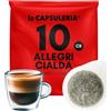 La Capsuleria Caffè ALLEGRI, cremoso (100 Cialde in Carta) per macchine ESE 44mm, 1 Box da 100 Cialde in bustine salva aroma, gusto armonioso e rotondo, ideale per ogni momento della giornata (La Capsuleria)