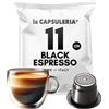 La Capsuleria Caffè BLACK, espresso robusto (100 Capsule) compatibili con Nespresso, 100 bustine salva aroma, corpo pieno e deciso, gusto intenso con retrogusto persistente, crema spessa e densa (La Capsuleria)