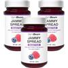 GymBeam Marmellata Senza Zucchero Jammy Spread - Sapore di Frutti di Bosco, Facile da Spalmare, Con Pezzi di Frutta, Ideale per Perdita di Peso (220 g (3er pack), Forest fruit)