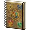 Pyramid International HARRY POTTER (HOGWARTS CREST & FOUR HOUSES) A5 NOT