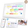 TOPGO Calendario digitale, calendario elettronico da parete da 15,6 pollici con foto di condivisione video, piani di eventi familiari intelligenti, planner digitale da parete con supporto da tavolo