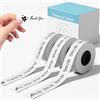 odolpin Compatibile con nastro adesivo SUPVAN E10 & E11,di nastro adesivo per etichettatrice SUPVAN E10, bianco, continuo, 15 mm x 6 m, carta termica laminata, nastro adesivo multiuso,3 rotoli
