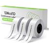 YOHOOLYO Etichette Adesive Termiche Continuo, 15mm x 7m, 3 Rotoli