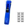TopHomer Cucitrice a spinta, Cucitrici per carta con 8 clip riutilizzabili, Clip per raccoglitore Morsetti per carta Cucitrice da scrivania, Dispenser di clip a conchiglia per forniture da ufficio, casa e