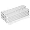 QUARKZMAN 8 Pz Magneti Piatti Piccoli Extra Forti Rettangolari Autoadesivi, Potenti Elementi Di Fissaggio Magnetici Per Uffici, Lavagne Magnetiche, Mobili Da Cucina (60X10X5 mm, Argento)