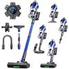 Hearten Aspirapolvere Senza Fili, 70000Pa/ 600W/ 65min/ 1,8L, 4 Livelli Potenza, Display LED Colorato, Rilevamento Polvere, Flessibile Incluso, Filtrazione 8 Livelli, Peli Animali, Pavimenti Duri,Auto