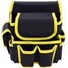 MISSMAO Fondina per Trapano Tasca Porta Attrezzi Impermeabile Borsa Cinturino Portabile per Chiave Elettrica,Trapano,Chiave Inglese,Martello Giallo Y1 22x13x17cm