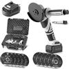 STAHLWERK Set di attrezzi a batteria, smerigliatrice angolare a batteria da 20 V, 0-7500 giri/min, con avvitatore a percussione rotante 500 Nm, batteria da 4 Ah, caricabatterie, 10 dischi, valigetta