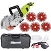 Generic Macchina da taglio per scanalature a parete, strumento per scanalatura del calcestruzzo da 4000 W con 5 lame per sega per inseguimento e scanalatura efficienti delle pareti