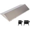 SafBbcue 68947 Grande barra aromatizzante per Weber SmokeFire EX4 EX6 griglia a pellet di legno, piastra di ricambio per Weber Smokefire ELX4 EPX6 ELX6, in acciaio inox