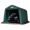 TOOLPORT Tenda Garage 2,4 x 3,6 m Tenda Capannone in PVC 800 N e Stabile Costruzione in Acciaio Verde