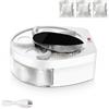 Vicyol S&D Trappola Elettrica per Mosche 360° da Parete, Silenziosa, Batteria Ricaricabile 72h USB, con 3 Esche, Anti Zanzare per Cucina Casa Ristorante
