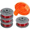 CDIYTOOL 5364 Bobina di ricambio per decespugliatore, compatibile con Gardena Turbo Trimmer SmallCut articolo 2401, bobina da 1,6 mm per tagliaerba Gardena 5364, con copertura 5328-20 (4 bobine + 1