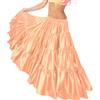 MEEK MERCERY BY KF Gonna Danza del Ventre 32 Yard in Satin Donna 4 Strati Voluminosi Gonna Lunga Flowy per Festival e Spettacoli Costume Tribale Fatto S30