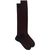 Gallo Calze lunghe uomo cotone blu vanisé a coste larghe