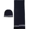 Armani Exchange Set Sciarpa E Cappello Navy/Grey Mel XM000337AF12274 NAVY/GREY MEL TU