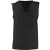 Generisch Donna Estate Nuovo Fitness Wear Gilet Sportivo Con Cappuccio Giacca Senza Maniche, Nero , XL