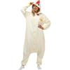 Generico Costume Animale Pigiama Intero Kigurumi Carnevale, Pollo Taglia S-XL