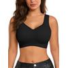 SHEKINI Reggiseno Donna Senza Ferretto Push Up Scollo a V Senza Cuciture Morbido Bralette Imbottita con Schienale a U e Spalle Larghe T-Shirt Reggiseno per Seni Grandi
