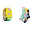 Happy Socks Calzini 3-Pack Easter Gift Set Cotone Uomo Donna Giallo 36-40