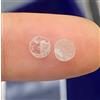 Surat*Diamond*City Diamante Naturale Paio 0.12cts Piatto Scaglia Rotondo Color Latte Bianco