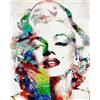 Artnapi Dipingere con i numeri, kit per adulti per bambini con cornice 40 x 50 cm (Marilyn Monroe) - Dipinto ad olio su tela regalo - molto divertente e rilassante, anti lo stress