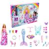 Barbie Dreamtopia - Calendario dell'Avvento, tanti regali per 25 giorni, con accessori, Giocattolo e regalo per Bambini 3+ Anni, HGM66