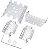 COMODO RC Crawler Axle Protector Plate 1/10 Scala e 1/8 Scale Metal Chassis Armor Compatibile con YiKong YK4102 Yk4103 Y K4082