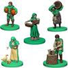WizKids Mayfair Games Europe MFG72867 Agricola Game Expansion: Green (5 Personaggi), Multicolore